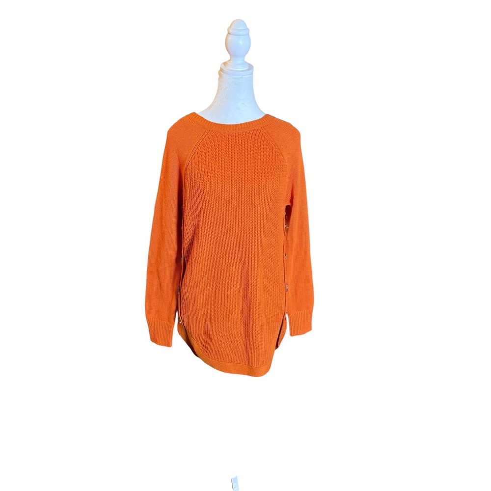 RD Style‎ Stitch Fix Exclusive Orange Button Accent Knit Sweater XS NWT